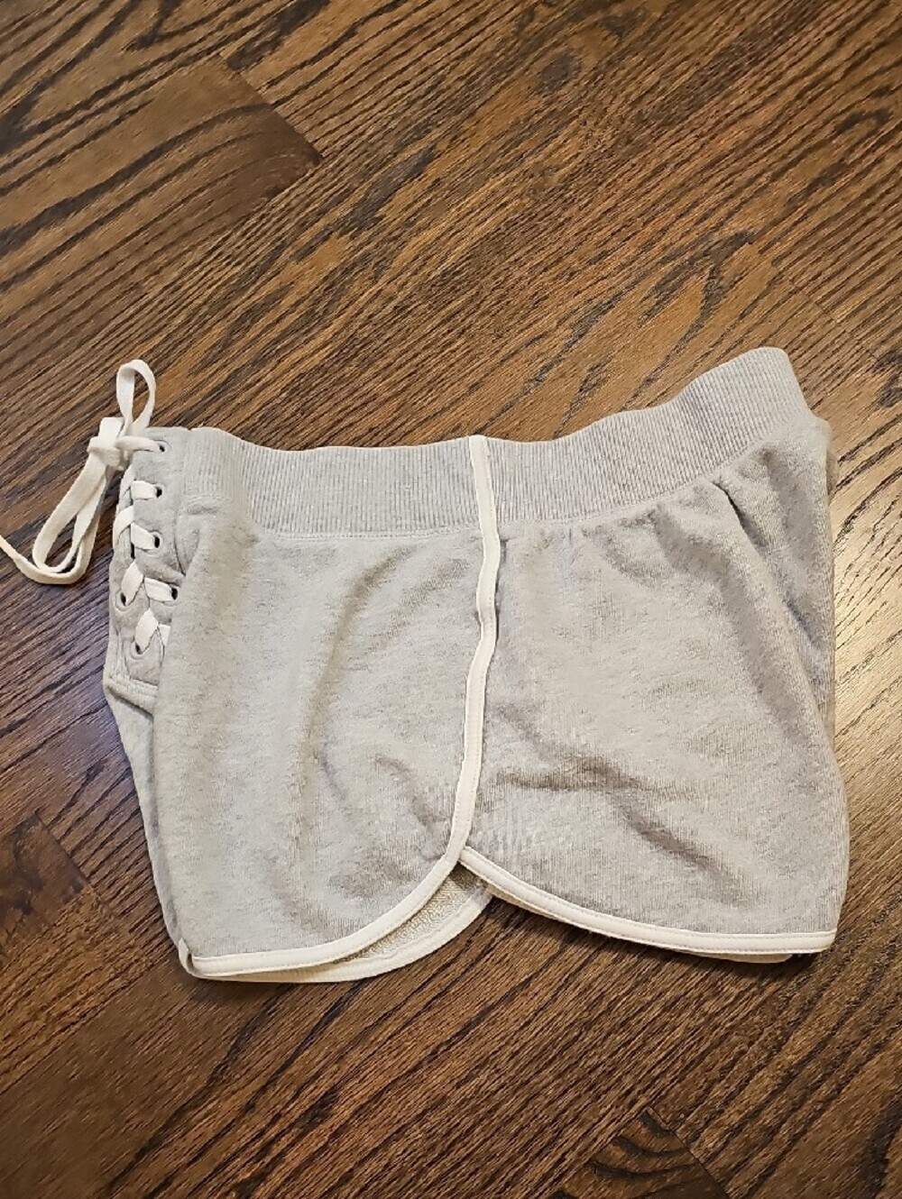 Offline By Aerie Women's Gray Lace-Up Athletic Lounge Shorts - Picture 6 of 8